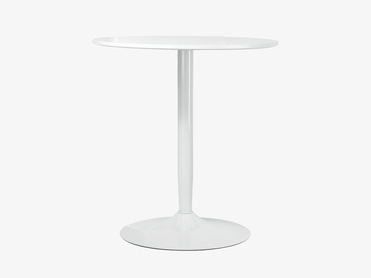 HOMCOM Beurstafel – Ronde Tafel – Metaal & Wit - Voor Beurs & Events