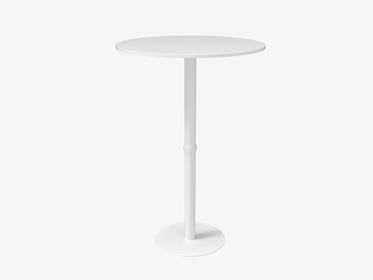 Hereford Statafel – Ronde Tafel – Metaal & Wit – Voor Beurs & Event